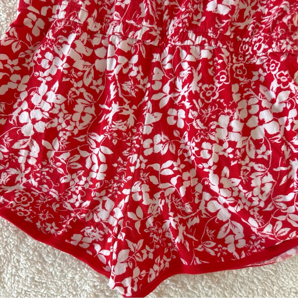 Crazy 8 Red Floral Romper - Picture 7 of 10